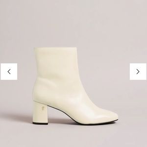 Ted Baker: Neyomi Leather Block Heel Ankle Boots - perfect for bridal